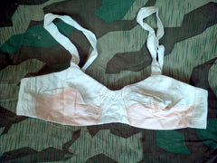 Vintage 1940s Pink and White Bra from Germany