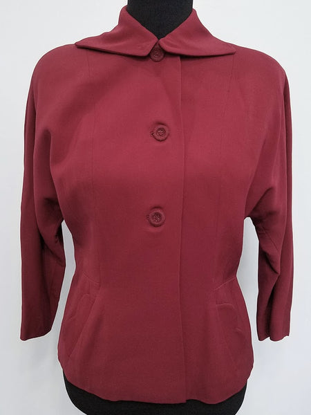 Vintage 1940s Red Blazer Jacket 