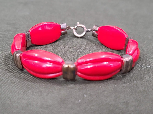 Vintage 1940s Red Bracelet