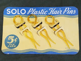 Vintage 1940s Solo Hair Pins on Card
