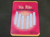 Vintage 1940s Sta-Rite White Nurse Hair Bobby Pins on Card
