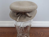 Vintage 1940s Tan Wool Tilt Hat