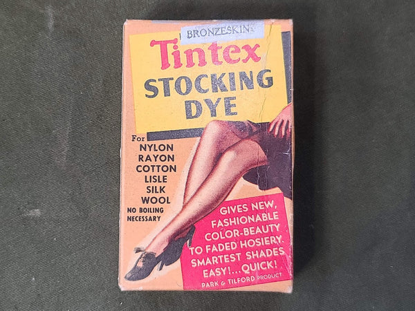 Vintage 1940s Tintex Stocking Dye in the Box WWII-era