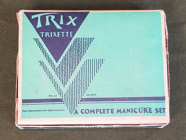 Vintage 1940s Trix Manicure Set