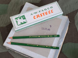 Vintage 1940s WWII German Full Box of 12 Faber Sharpened Pencils