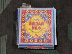 Vintage 1940s WWII German Sultan Cardboard Cigarette Box