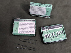 Vintage 1940s WWII Homefront V for Victory Hair Pins
