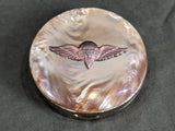 Vintage 1940s WWII Parachute Rigger Celluloid Compact - New Old Stock
