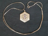 Vintage 1940s WWII US Army Eagle Sweetheart Necklace