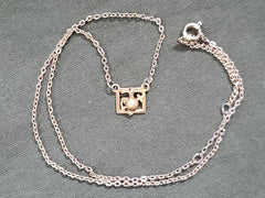 Vintage 1940s WWII US Marine Corps Sweetheart Necklace USMC