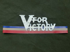 Vintage 1940s WWII V for Victory Paper Headband