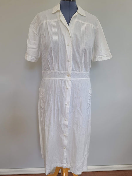 Vintage 1940s White Nurse Uniform