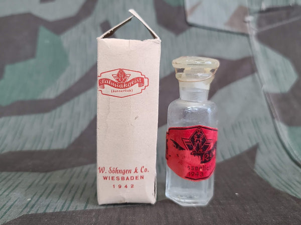 Vintage 1942 1943 German Full Bottle of Salmiakgeist Ammonia