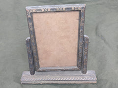 Vintage Carved Wood Hinged Picture Frame
