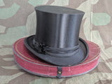 Vintage French Collapsible Top Hat in Box