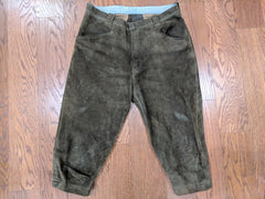 Vintage German Brown Lederhosen - 34in Waist