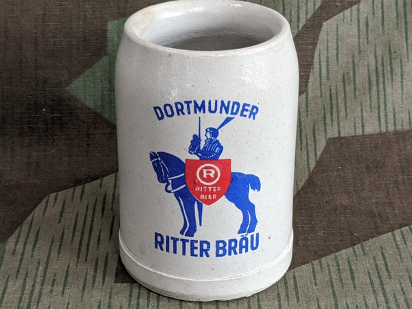Vintage German 0.25L Dortmunder Ritter Brau Beer Krug Stein