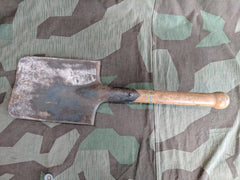 Vintage German Entrenching Tool Shovel Cross Maker Mark
