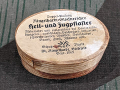 Vintage German Heil und Zugpflaster Wood Salve Container