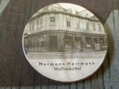 Vintage German Hermann Herrmann Wolfenbüttel Advertising Mirror