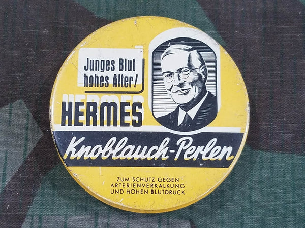 Vintage German Hermes Knoblauch-Perlen Tin