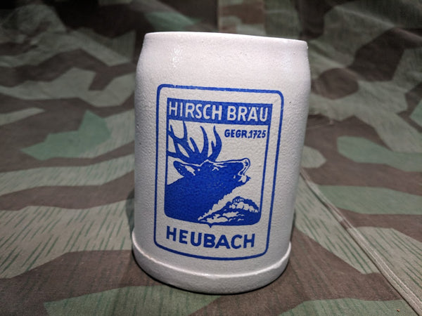 Vintage German Hirsch Bräu Krug 0.5L Stein