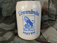 Vintage German Löwenbräu Max Graessl Mayen 0,5L Krug