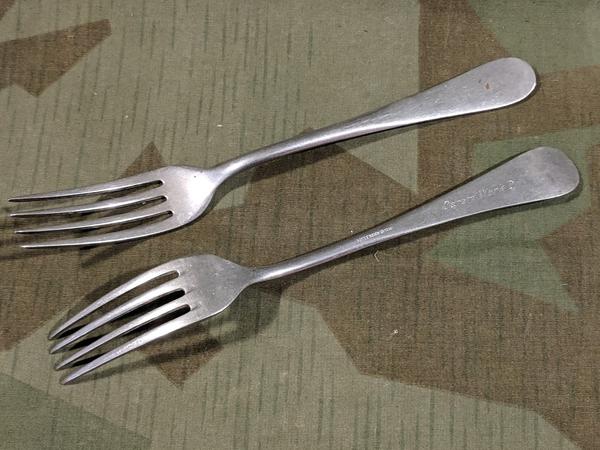 Vintage German Osram Lightbulb Company Forks (Same Style as WWII Army)