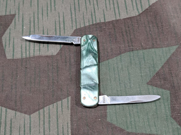 Vintage German Pocket Knife with Celluloid Grip
