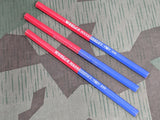 Vintage German Red and Blue Woolco Magazinstift Colored Pencil