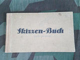 Vintage German Skizzen-Buch Sketch Book