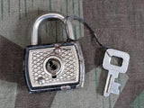 Vintage German Slightly Decorative Lock and Key