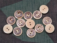 Vintage German Steinnuss Traditional Buttons 15mm (Set of 12)