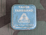 Vintage German Taifun Farbband Typewriter Ribbon Tin