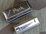 Vintage German Tiny M Hohner Puck Harmonica