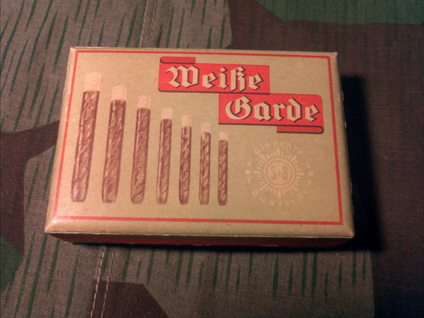 Vintage German WWII 1940s Weisse Garde Cigarillo Box