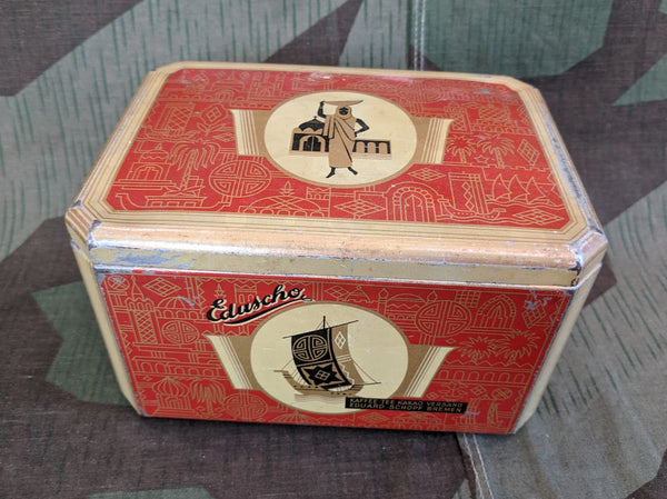 Vintage German WWII era Eduscho Kaffee Coffee Tin