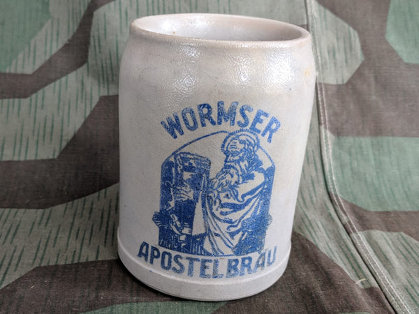 Vintage German Wormser Apostelbräu 0,5L Beer Krug Stein
