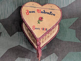 Vintage German Zum Andenken Harz 1936 Jewelry Trinket Box