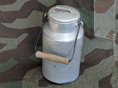 Vintage Hungarian European Aluminum Milk Can FTM