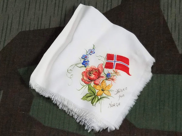 Vintage Norway Souvenir Hankie "Hilsen fra Norge"
