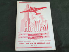Vintage Penworthy Air Mail Stationary Set Writing Tablet & Envelopes