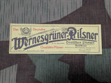 Vintage Pre-WWII 1920s / 1930s Beer Labels Wernesgrüner-Pilsner