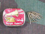 Vintage Pre-WWII German Herold Gramophone Needle Tin w/ Needles