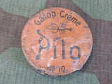 Vintage Pre-WWII German Pilo Dented Shoe Cream Tin