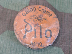 Vintage Pre-WWII German Pilo Dented Shoe Cream Tin