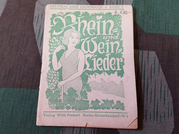 Vintage Pre-WWII German Rhein und Wein Lieder Humor Songbook