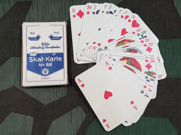 Vintage Pre-WWII German Skat Nr.88 Cards 1932 ASS ((AS-IS))