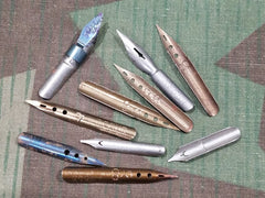 Vintage Random German Pen Nibs (Lot of 10)