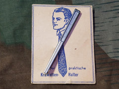 Vintage Tie Clip on Card from Germany
